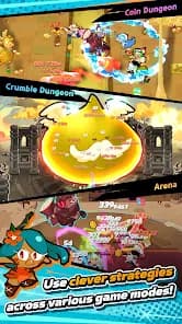 Cookie Run: Crumble game map and mode selection interface