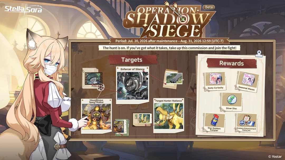 The Operation: Shadow Siege beta, a daily activity with light co-op and its own shop.