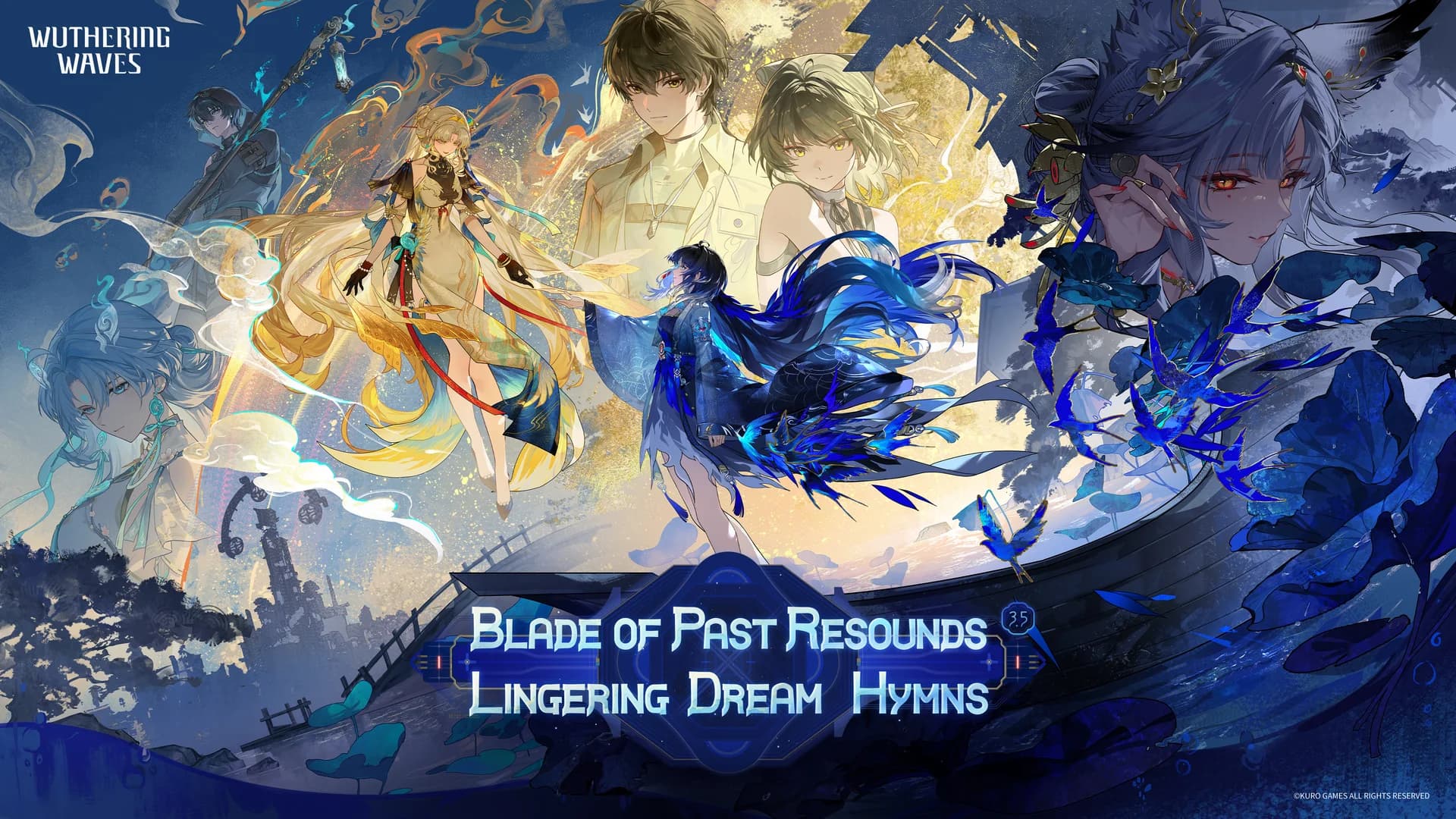 Official Version 3.5 key art for Wuthering Waves, the patch that added Mengzhou and the Xbox Series X|S launch.