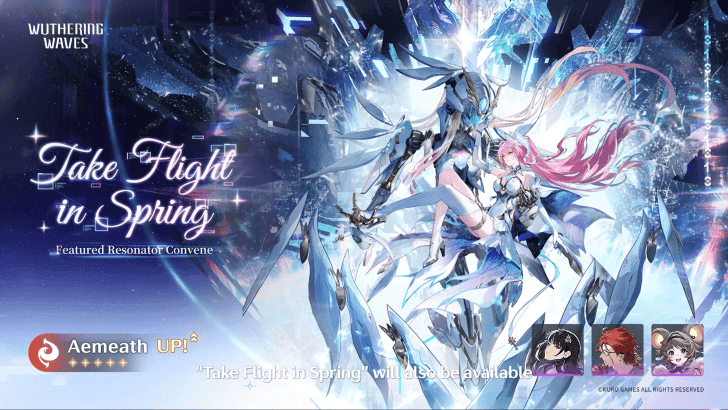 Aemeath, the 5-star Fusion Sword DPS whose first rerun shares Wuthering Waves 3.5 Phase 2 with Suisui's debut.